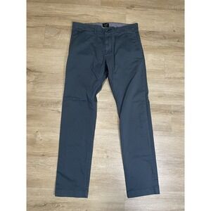 J. Crew 484 Slim Stretch Chino Pants Blue Mens Sz 30 x 30 Workwear Career Casual